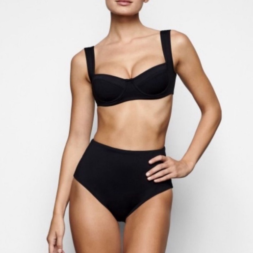 SKIMS Black Retro-Inspired Bikini